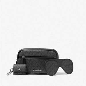 MICHAEL KORS MENS 3-in-1 Logo Travel Gift Set NEW